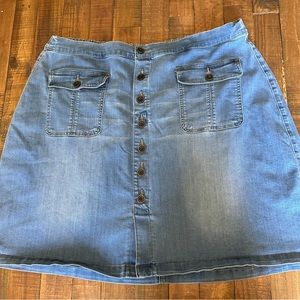 Lane Bryant size 28 Jean skirt